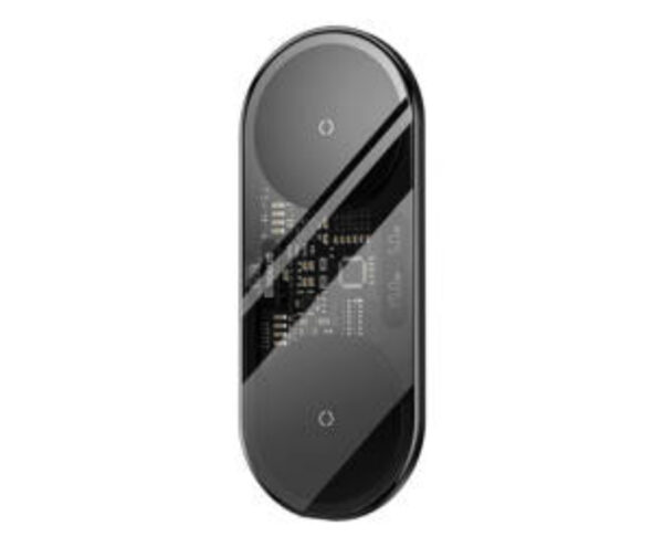 Image de Baseus Chargeur Numérique 2en1 Sans Fil 20W Noir + Câble USB Type-C 3A 1M – WXSX010101