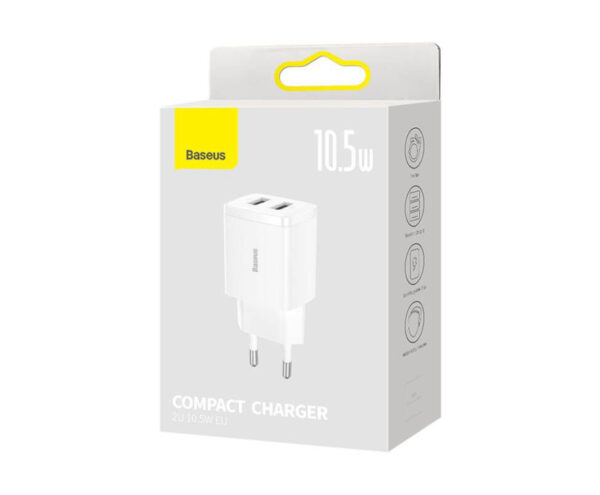 Image de Baseus Chargeur USB 10.5W 2 Ports – CCXJ010202