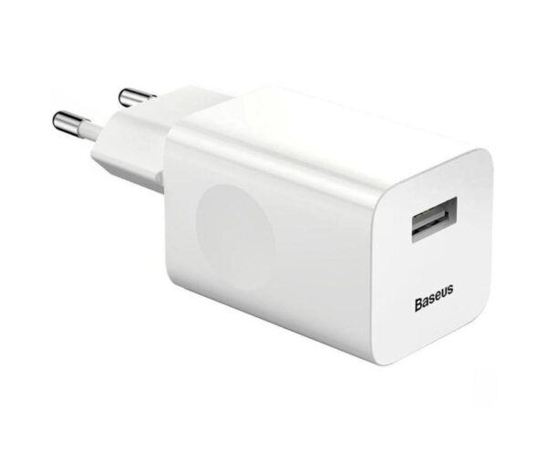 Image de Baseus Chargeur avec Port USB QC3.0 24W – Blanc – CCALL-BX02