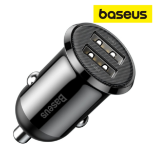 Baseus Chargeur de voiture USB 4.8A Noir – CCALLP-01