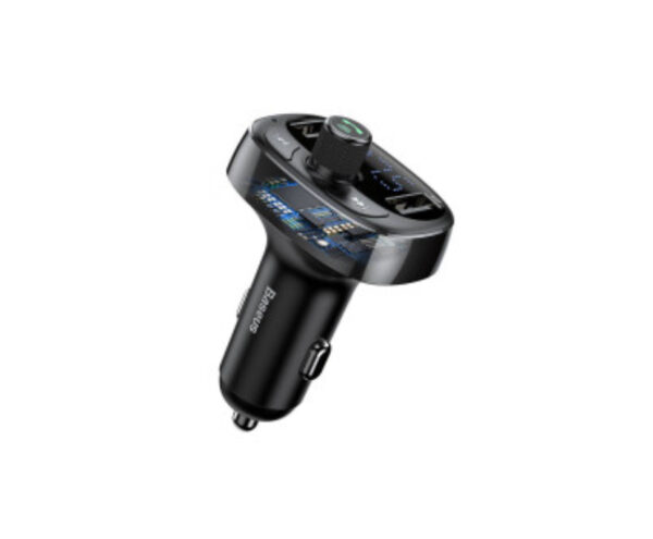 Image de Baseus Lecteur MP3 Bluetooth pour Voiture en Forme de T S-09 Noir – Modèle CCMT000301