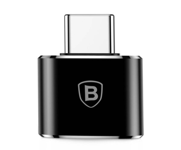 Image de Baseus Mini Adaptateur USB Femelle Vers Type-C Mâle Noir – CATOTG-01