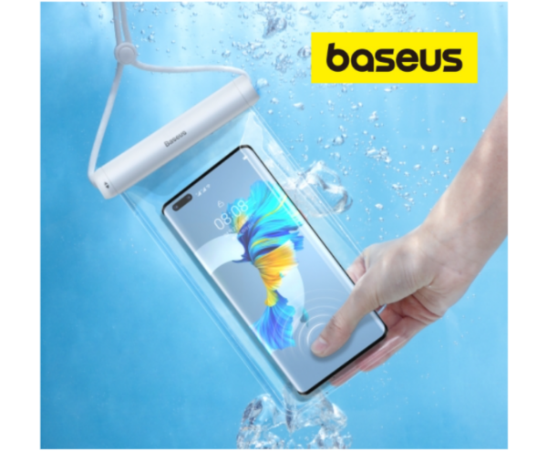 Image de Baseus Sac étanche pour Téléphone Cover Waterproof Phone Bag Pro Blanc – FMYT000002