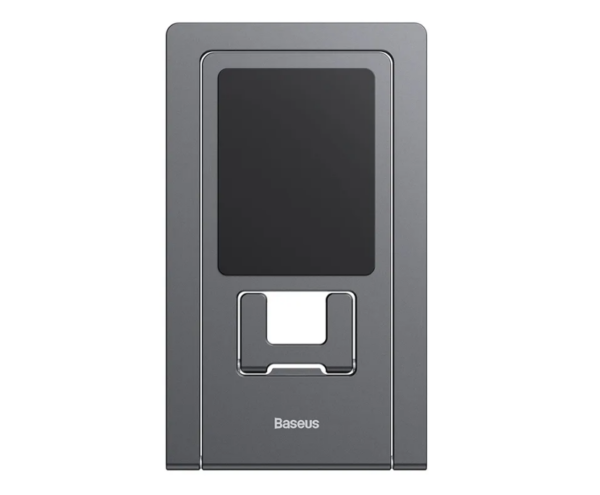 Image de Support de bureau pliable en métal pour tablette et ordinateur portable Baseus – Gris (LUKP000013)