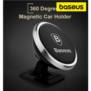 Support Téléphone Voiture Magnétique 360° Baseus Argent – SUGENT-NT0S
