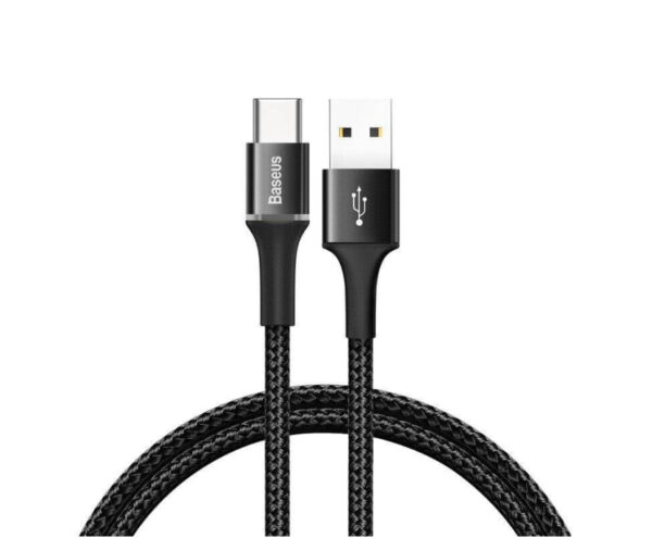 Image de Baseus Câble USB Type-C 1m 3A Noir – CATGH-B01