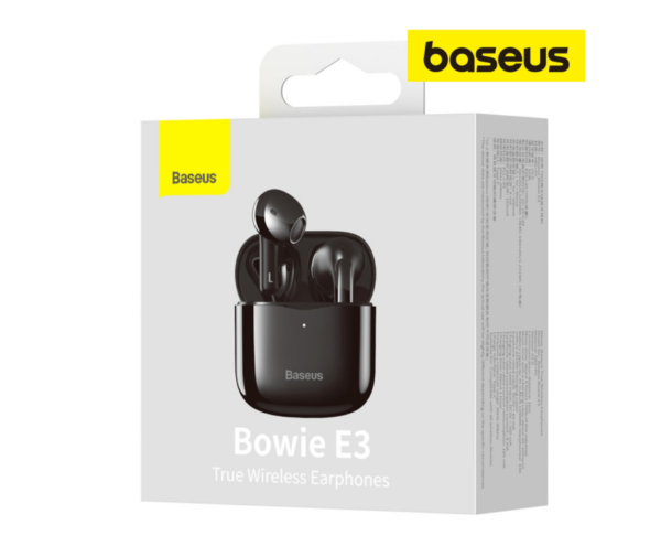 Image de Écouteurs sans fil Bluetooth Baseus Bowie E3 – Noir (NGTW080001)