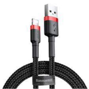 Image de Câble USB Baseus pour iPhone 2A/3M Rouge/Noir (Réf : CALKLF-R91)