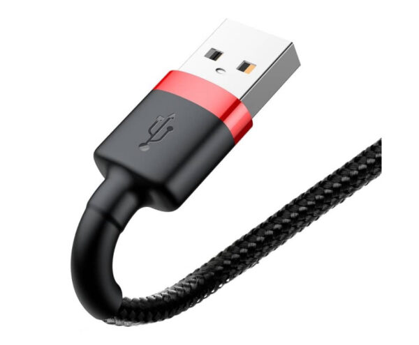 Image de Câble USB Baseus pour iPhone 2A/3M Rouge/Noir (Réf : CALKLF-R91)