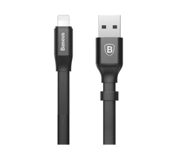 Image de Baseus Câble USB-Lightning 0,23m Noir – CALMBJ-B01
