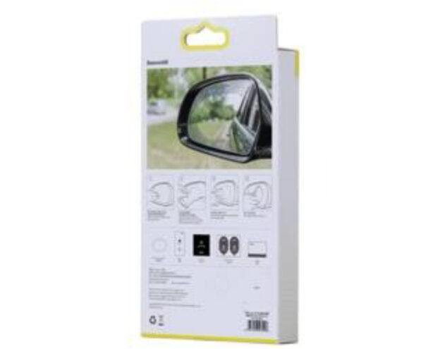 Image de Baseus Film Imperméable Pour Rétroviseur De Voiture 0.15mm Transparent / Ovale 2 Pièces/Paquet 135*95mm – SGFY-C02