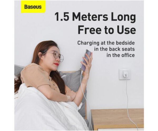 Image de Baseus câble USB vers Lightning 2,4A [2PCS/SET] Blanc – TZCALZJ-02