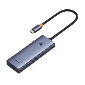 Baseus Adaptateur Hub USB 4 en 1 / USB-C vers USB 3.0 – Gris (b0005280a813-03)
