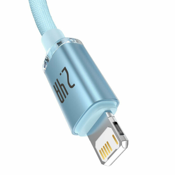 Image de Baseus Câble USB vers Lightning 2,4A 1,2m Bleu – CAJY001103