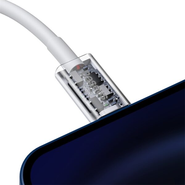 Image de Baseus Câble de données de charge rapide Superior Series Type-C vers iP PD 20W 0,25m Blanc CATLYS-02