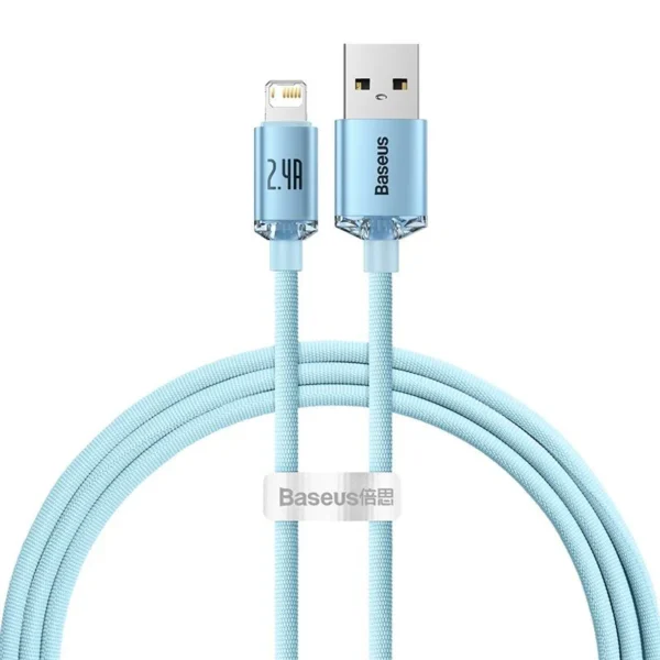 Image de Baseus Cable USB – Lightning 2,4A /1,2m blue-CAJY001103