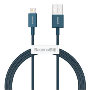 Image de Câble USB vers iPhone Baseus Superior Series 2,4 A – 1 m Bleu