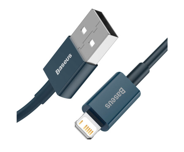 Image de Câble USB vers iPhone Baseus Superior Series 2,4 A – 1 m Bleu