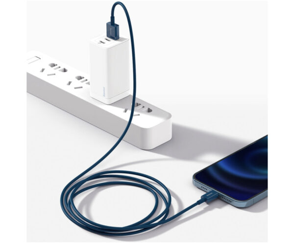 Image de Câble USB vers iPhone Baseus Superior Series 2,4 A – 1 m Bleu