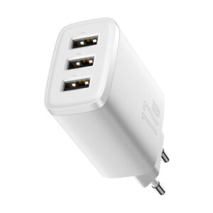 Image de Chargeur 3 ports USB Baseus 17W Blanc CCXJ020102