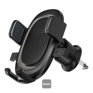 Image de Support de Voiture à Pince Baseus – Noir, Rotation 360°, pour Grille d’Aération – C40351600113-00