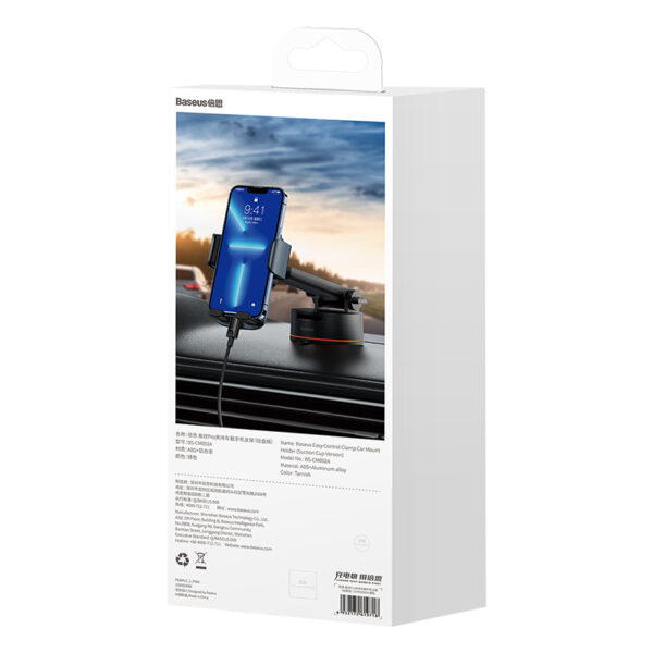 Image de Support de fixation pour voiture Baseus Easy Control Clamp Pro (version à ventouse) Ternir – SUYK020014