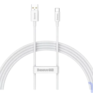 Image de Baseus Câble USB vers Type-C 100W 1,5 m Blanc 100W/1.5M – P10320102214-02