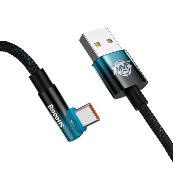 Image de Baseus Cable USB to TYPE-C 100W/1M Black+Bleu CAVP000421