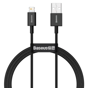 Image de Câble de données de charge rapide Baseus Superior Series USB vers iPhone 2,4 A Noir (CALYS-A01)