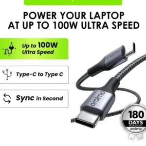 Image de oraimo PlusLine 20V 5A Fast Charging Type-C to Type-C Data Cable OCD-CC11A